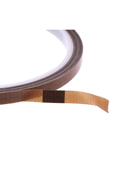 Piyatech PTFE 10 MM x 10 M Teflon Cam Elyaf 300 Derece Isıya Dayanıklı Yapışkan Bant