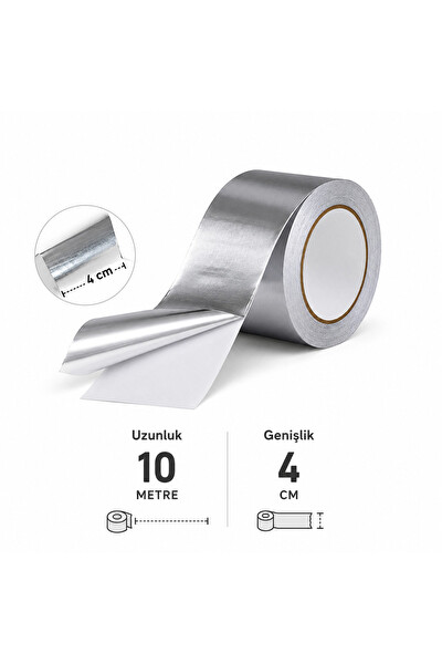 Piyatech Alüminyum 10 M x 4 CM Isıya ve Suya Dayanıklı Yapışkan Bant
