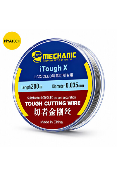 Piyatech LCD Ekran Ayırma Teli 0.035 MM 200 M Karbon Steel Çelik Kesme Teli