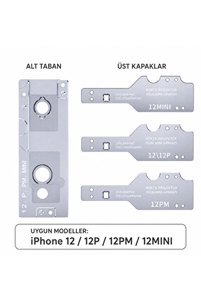 Piyatech Face ID iPhone 12 - 12 Pro - 12 Pro Max - 12 Mini Uyumlu Hizalama Aparatı