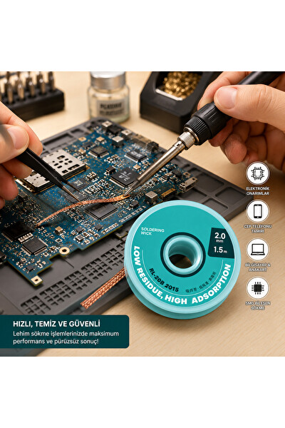 Piyatech RL-20B Lehim Temizleme Teli 2.0 MM 1.5 M