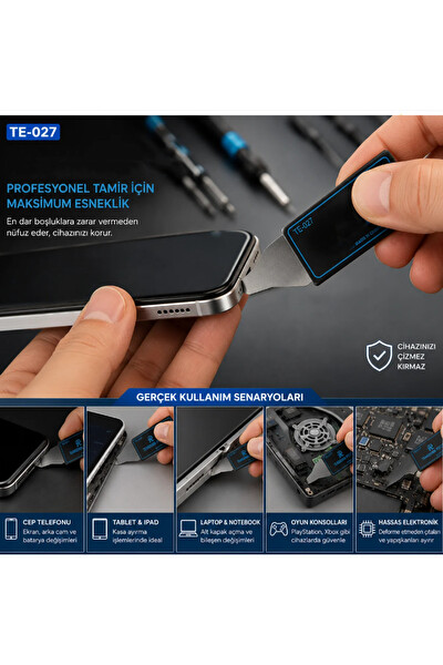Piyatech TE-027 2'li Metal İnce Telefon Tamir Penası