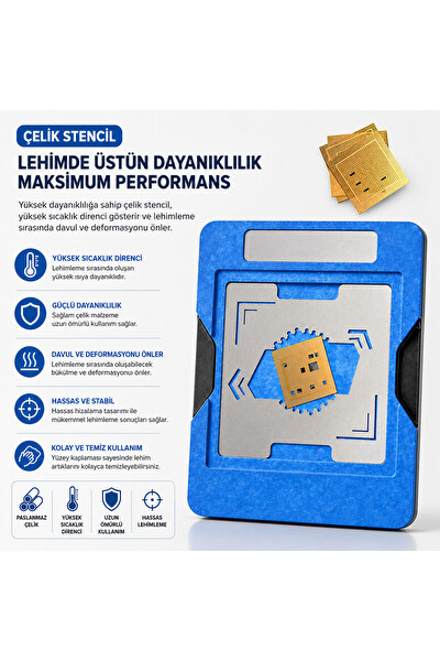 Piyatech A9 - A15 Uyumlu CPU Reballing Sabitleme - Lehimleme Platformu