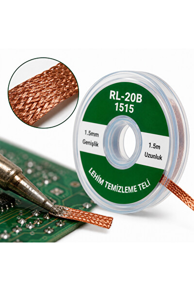 Piyatech RL-20B 1515 5'li Lehim Emme Teli 1.5 MM x 1.5 M