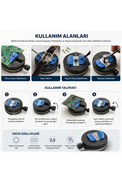 Piyatech Mini PCB Sabitleme Mengenesi