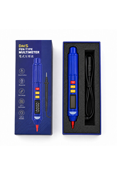 Piyatech DM5 Kalem Tipi Dijital Multimetre - 3'ü 1 Arada Voltaj Test Cihazı