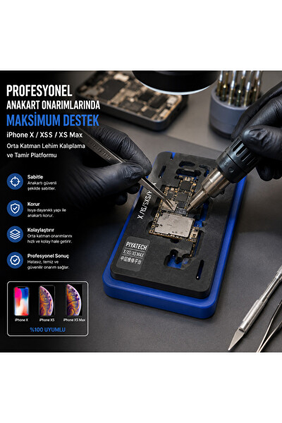Piyatech Iphone X - Xs - Xs Max Uyumlu Anakart Orta Katman Lehim Kalıplama