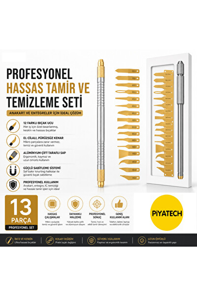 Piyatech 011 12'li Alüminyum Saplı Tamir Seti