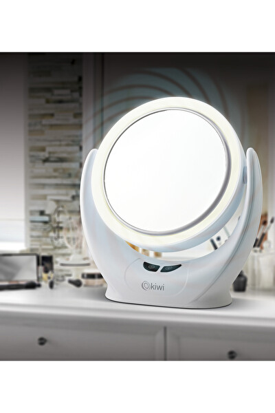 Kiwi KLM-9870 Şarjlı Fanlı Ayarlanabili Led Işıklı Makyaj Aynası