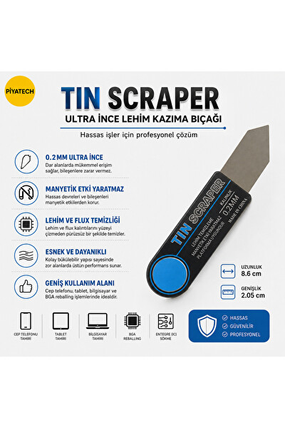 Piyatech BGA Tamir Bıçağı 0.2 MM 8.6 x 2.05 CM