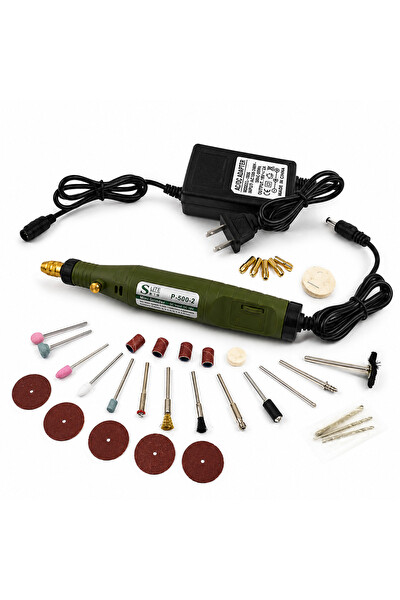Piyatech 18V Ayarlanabilir Hızlı Mini Gravür ve Taşlama Makinesi Seti – 3000-18000 RPM, 0.5-3.2 MM Mandren Çok Amaçlı Rotary Tool