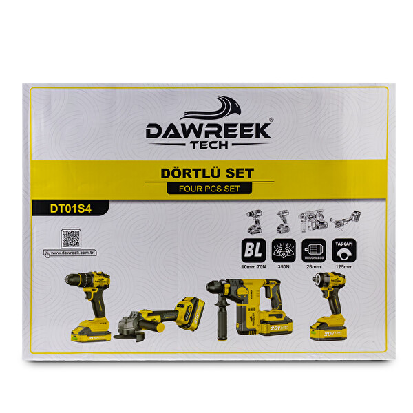 Dawreek DT01S4 Akülü 4'lü Set