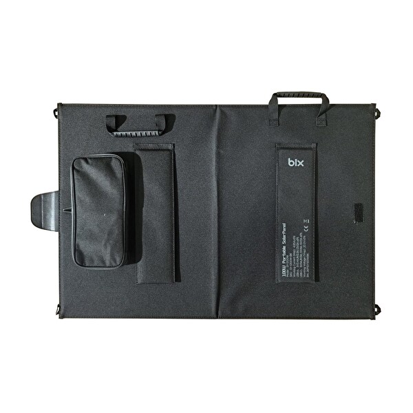 Bix 100W Katlanabilir Taşınabilir Güneş Paneli USB-A Type-C DC Çıkışlı Power Station Uyumlu Konnektör Kit Dahil Outdoor Kamp