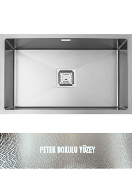 GL General Neo 70 Inox Petek Dokulu Paslanmaz Çelik Eviye
