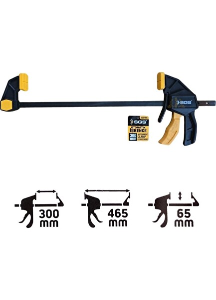 SGS SGS1666 Ayarlanabilir Uçlu Otomatik İşkence 300 MM - 1 Adet