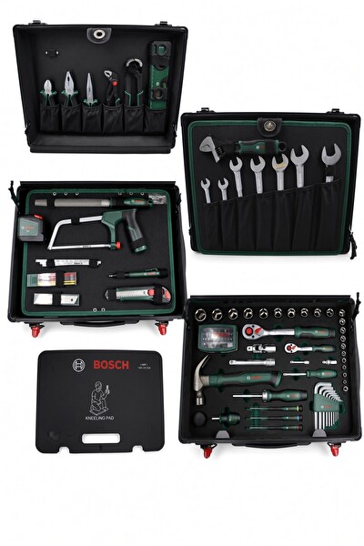 Bosch El Aleti Seti - Krom Vanadyum Çelik Yumuşak Kavrama Dolu Takım Çantası Valiz