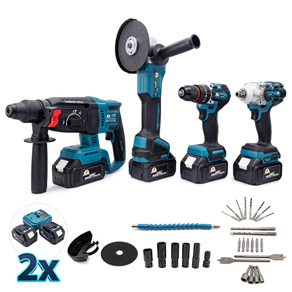 Chelikbei MK350 4'lü Set (10 MM Ç.Mandren - S.Sıkma - Ş.Spral - Ş.Hilti)