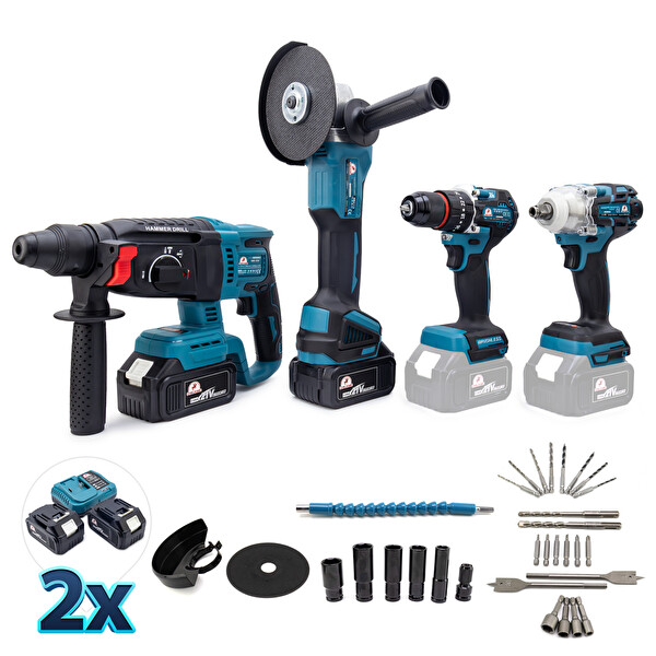 Chelikbei MK350 4'lü Set (10 MM Ç.Mandren - S.Sıkma - Ş.Spral - Ş.Hilti)