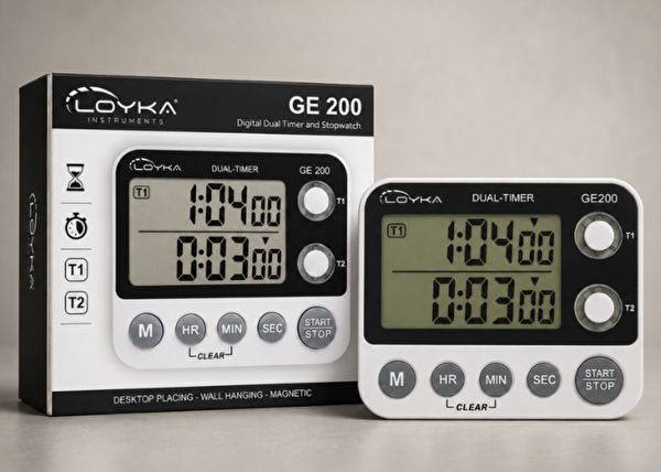Loyka GE200 Çift Ekranlı Dijital Zamanlayıcı ve Kronometre