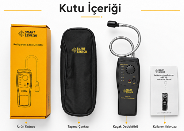 Smart Sensor AS5750L Soğutucu Gaz Kaçak Dedektörü
