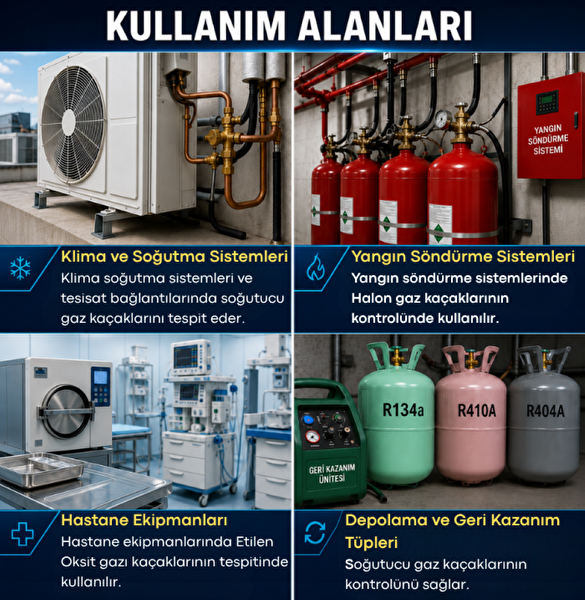 Smart Sensor AS5750L Soğutucu Gaz Kaçak Dedektörü