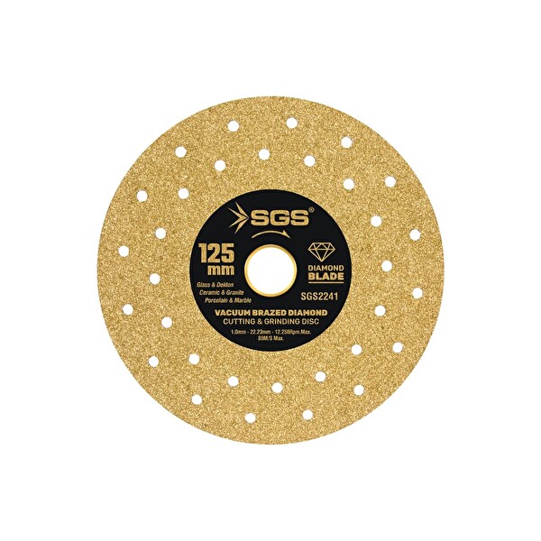 SGS 2241 Profesyonel 125 MM Gold Elmas Kesici Dekton Cam Granit Mermer Porselen