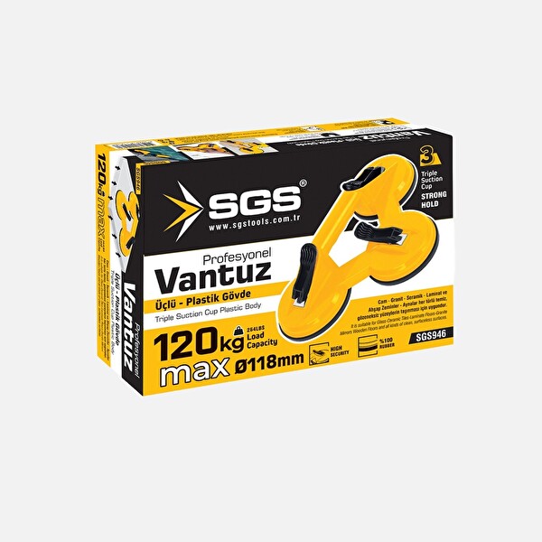 SGS SGS946 3'lü Plastik Vantuz 2'li Paket