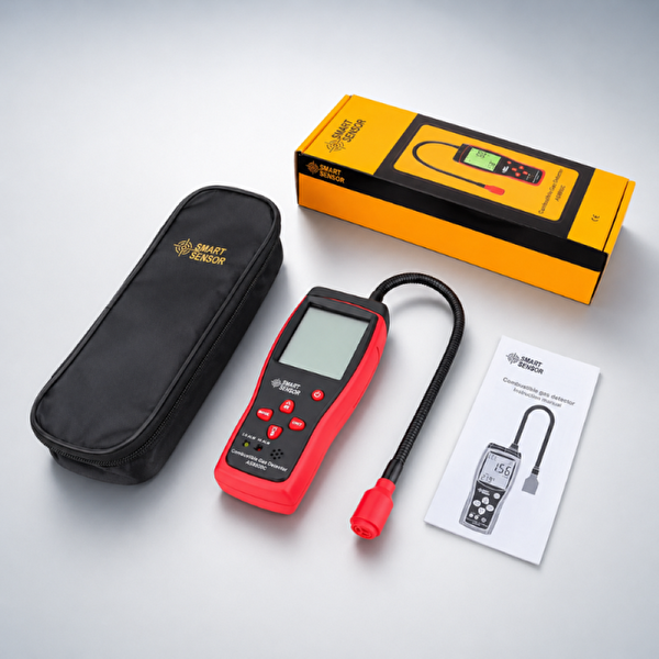 Smart Sensor AS8800C PPM ve LEL Yanıcı Gaz Kaçak Bulucu