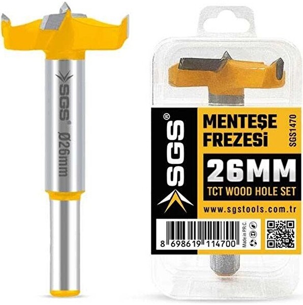 SGS SGS1470 Ahşap Menteşe Frezesi 26 MM
