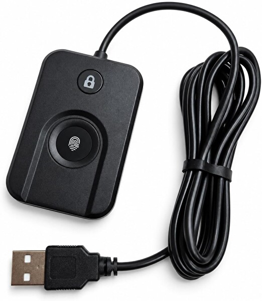 Coverzone ZR1343 Notebook ve PC Uyumlu 508 DPI ENT USB Parmak İzi Okuyucu