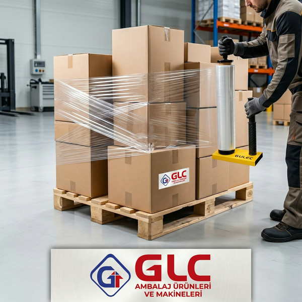 GLC Ambalaj Manuel Metal Streç Sarma Aparatı Oval Antrasit
