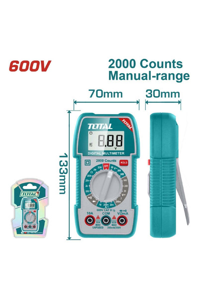 TOTAL TMT5360011 600V Dijital Multimetre