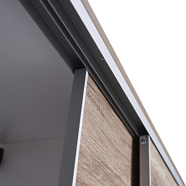 Adore Mobilya Sürgü Kapılı Aynalı Tori Gardırop