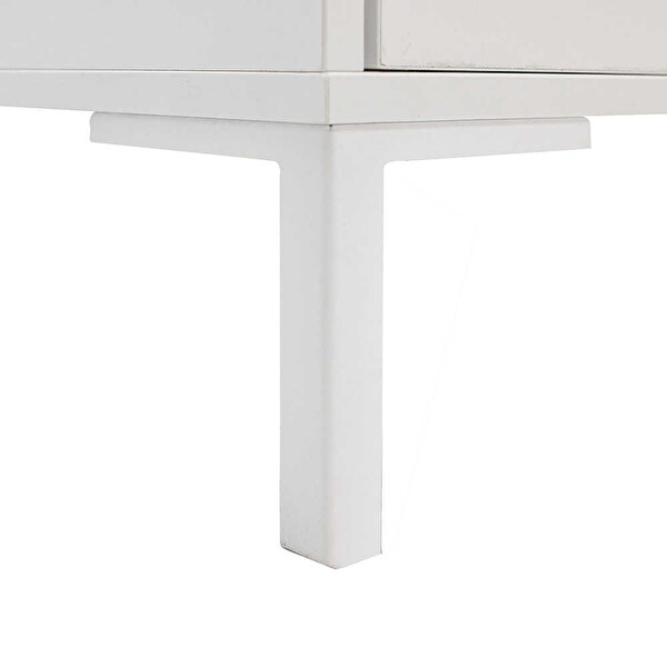 Adore Mobilya Kare Diamond Beyaz Orta Sehpa