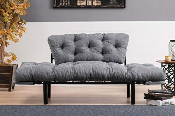 Pafu Nitta Gri İkili Kanepe