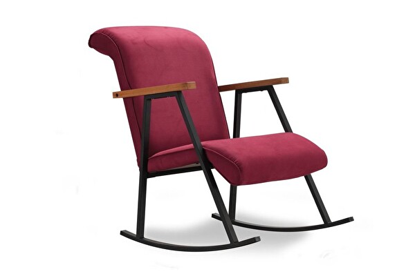 Pafu Yoka Sallanır Bordo Koltuk