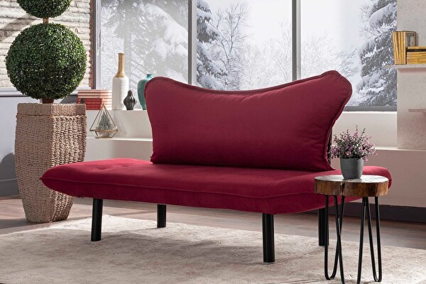 Pafu Chatto Bordo İkili Kanepe