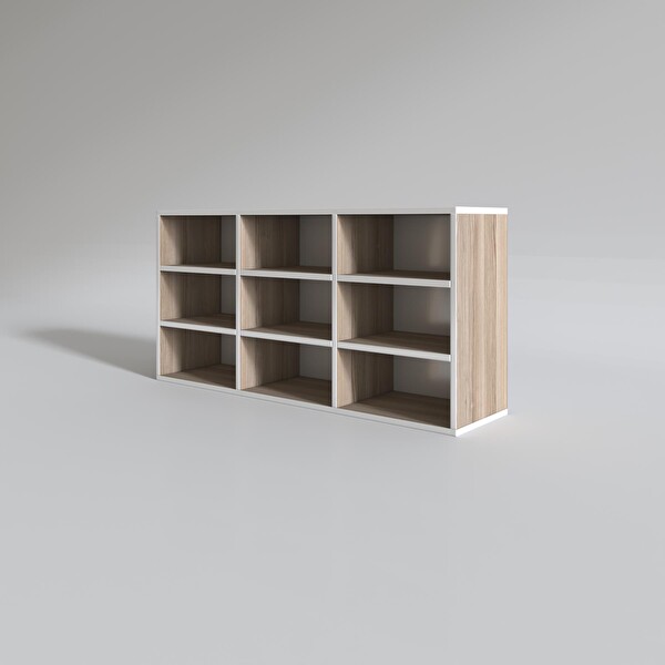 Kenzlife Hortus32 60x120x32 CM Cordoba Raflı Kapaksız Arkalıklı