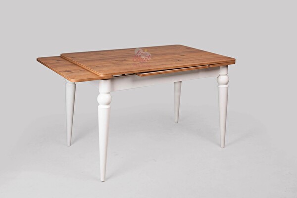 Sweet Home 75x80x120 CM Yanlardan Açılır Topkapı Ayak Yakamoz Antik Çam Masa