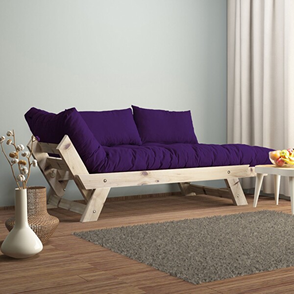 Woodesk Adalar CPT8124-210 Masif Natural-Mor 2'li Kanepe