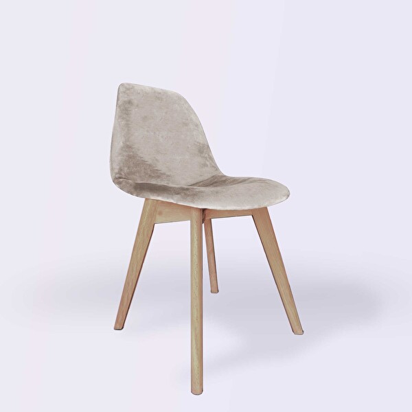 Woodesk Dallas SND3021-BEJ Ağaç Ayaklı Bej Sandalye