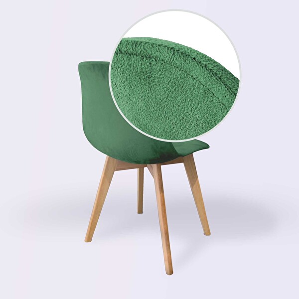 Woodesk Dallas SND3022-YES Ağaç Ayaklı Yeşil Sandalye