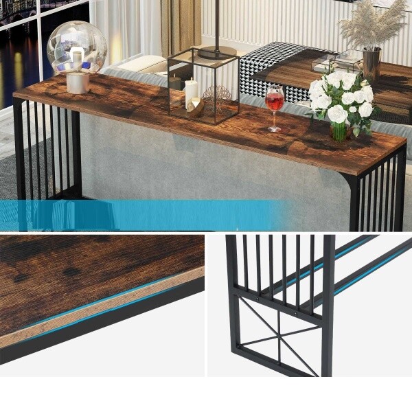 Zizuva Tasarım 90x160 CM Ceviz Ofis Ev Konsol Masa