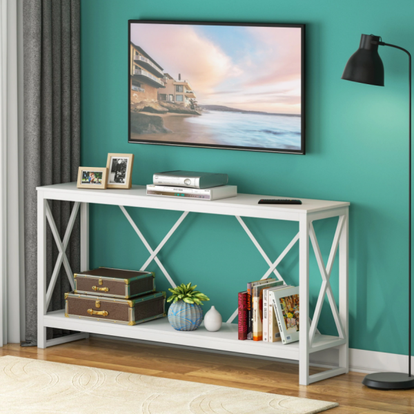 Zizuva tasarım 80x150 CM Beyaz Konsol ve TV Ünitesi