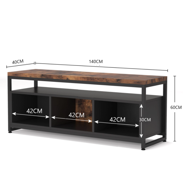 Zizuva Tasarım 140x60x40 CM Ceviz TV Ünitesi ve Konsol
