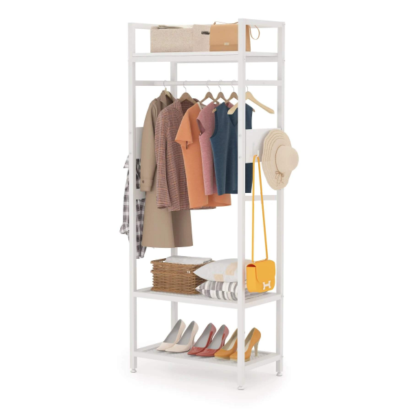 Zizuva Tasarım 170x70x40 CM Beyaz Düzenleyici Askılık