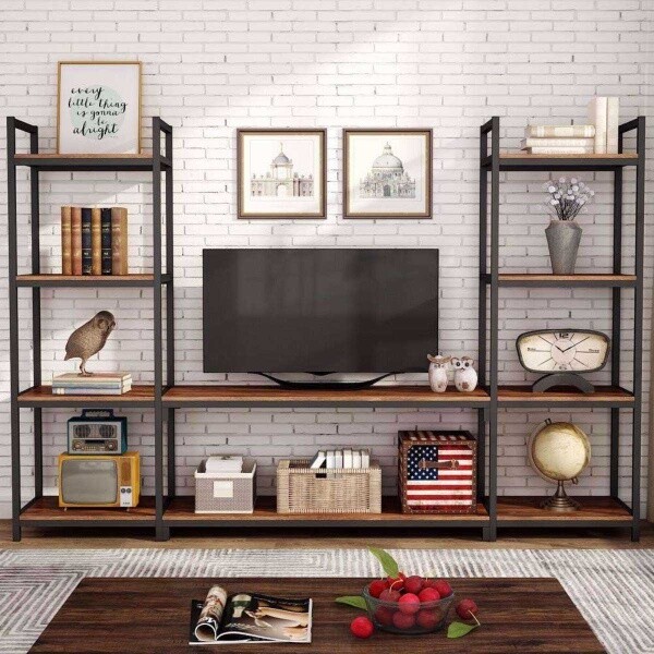 Zizuva Tasarım 230x155x40 CM Modern Kitaplıklı TV Ünitesi