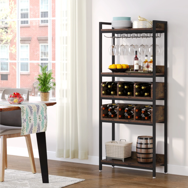 Zizuva Tasarım 70x160x30 CM Ceviz Mutfak ve Bar Düzenleyici Dolap