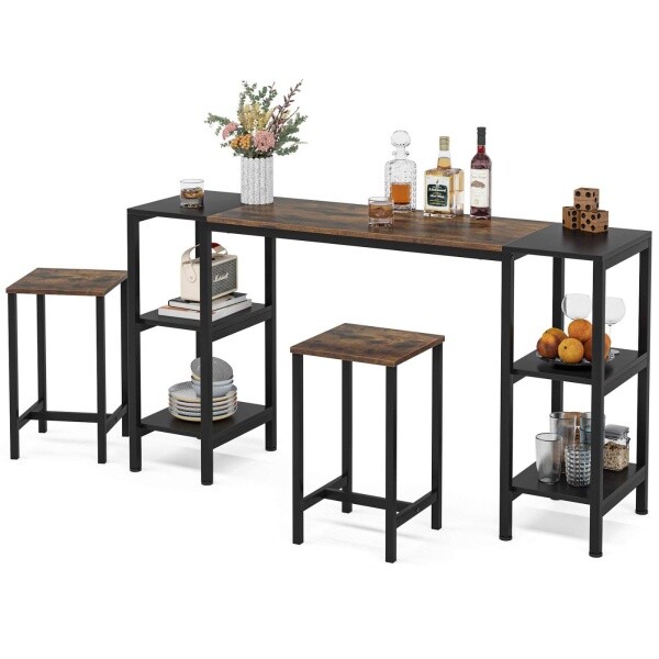 Zizuva Tasarım 160x90x44 CM 3 Parça Bar ve Masa Takımı