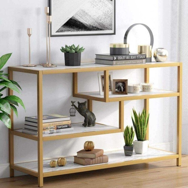 Zizuva Gold Tasarım 120x75x40 CM TV Sehpası